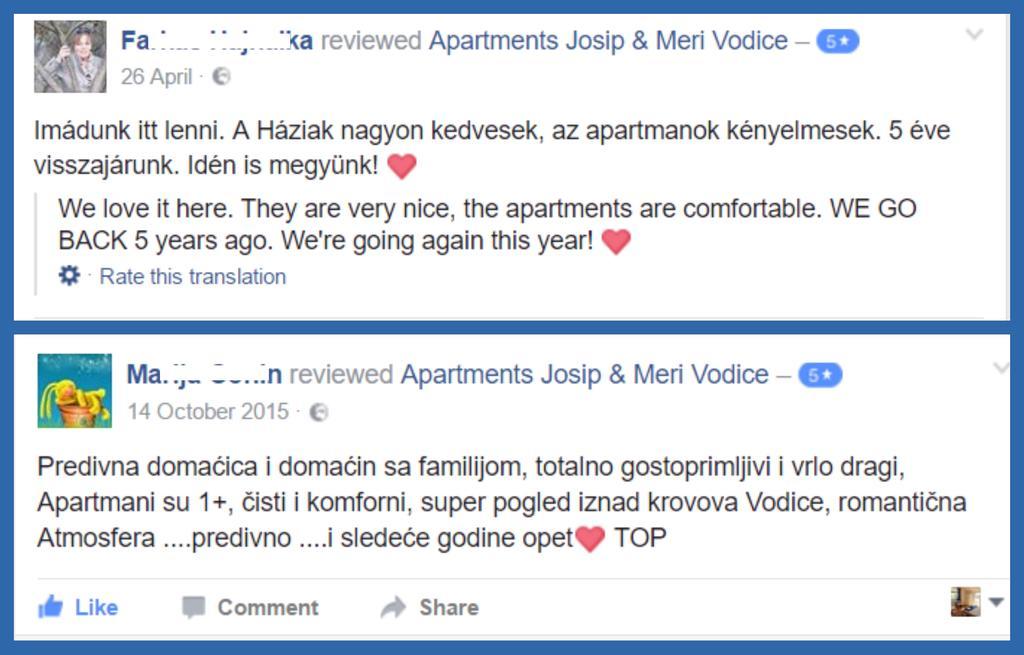 Apartments Meri Vodice Exteriér fotografie